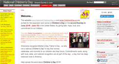 Desktop Screenshot of nationalchildrensday.us